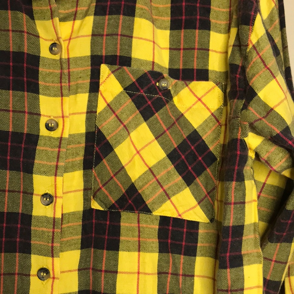 TopShop Washed Boxy Check Shirt - Picture 7 of 11